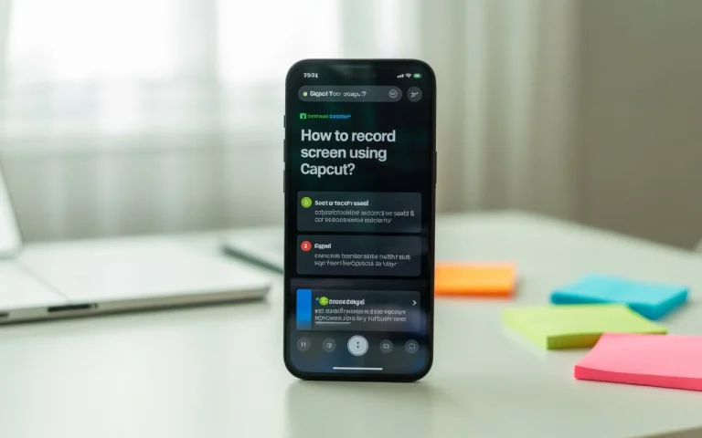Record screen using CapCut