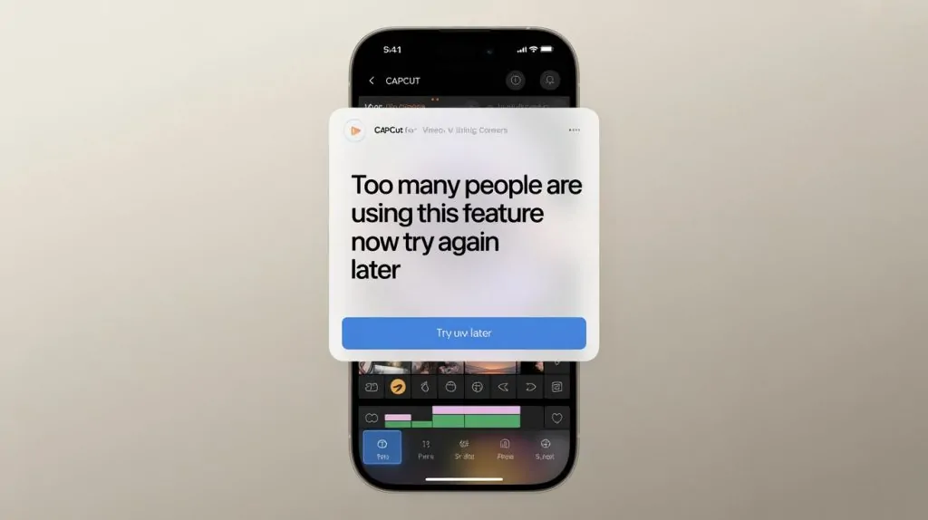 Too Many People Are Using This Feature Now fix capcut error