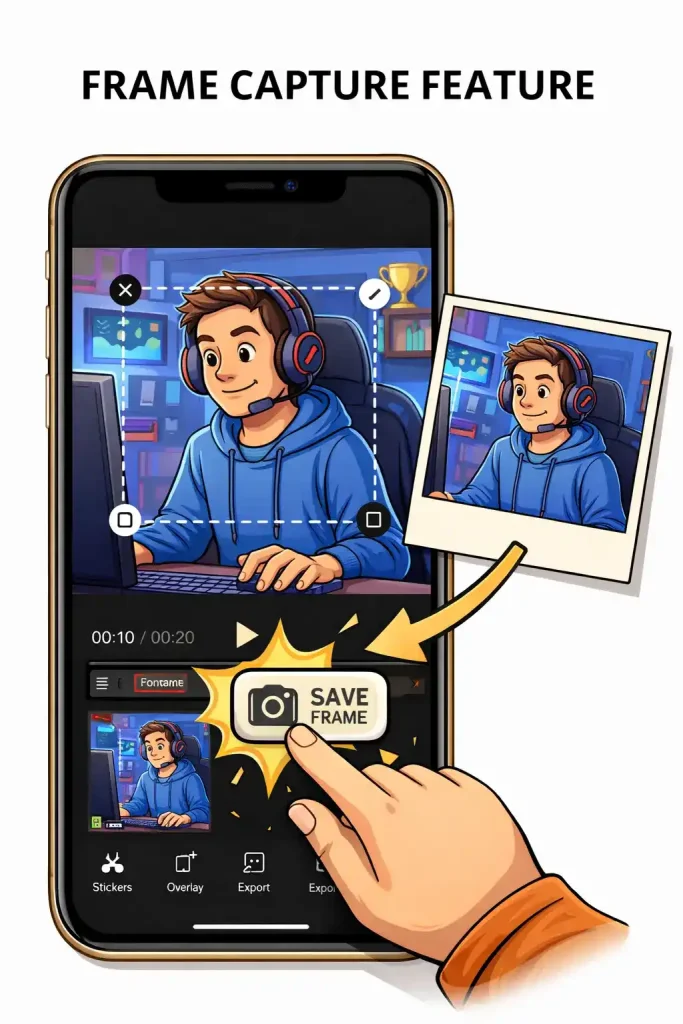 How to capture frame in capcut