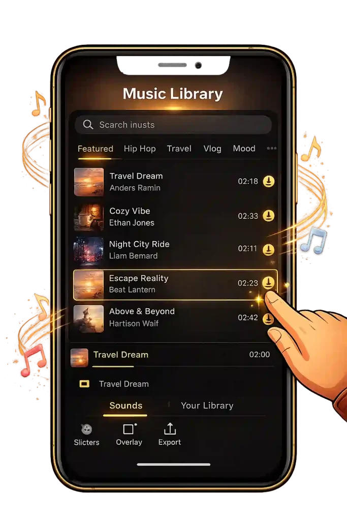 music library in capcut