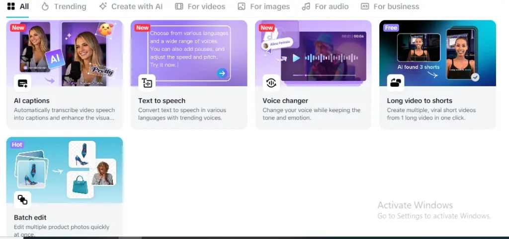 tools available on chromebook for capcut