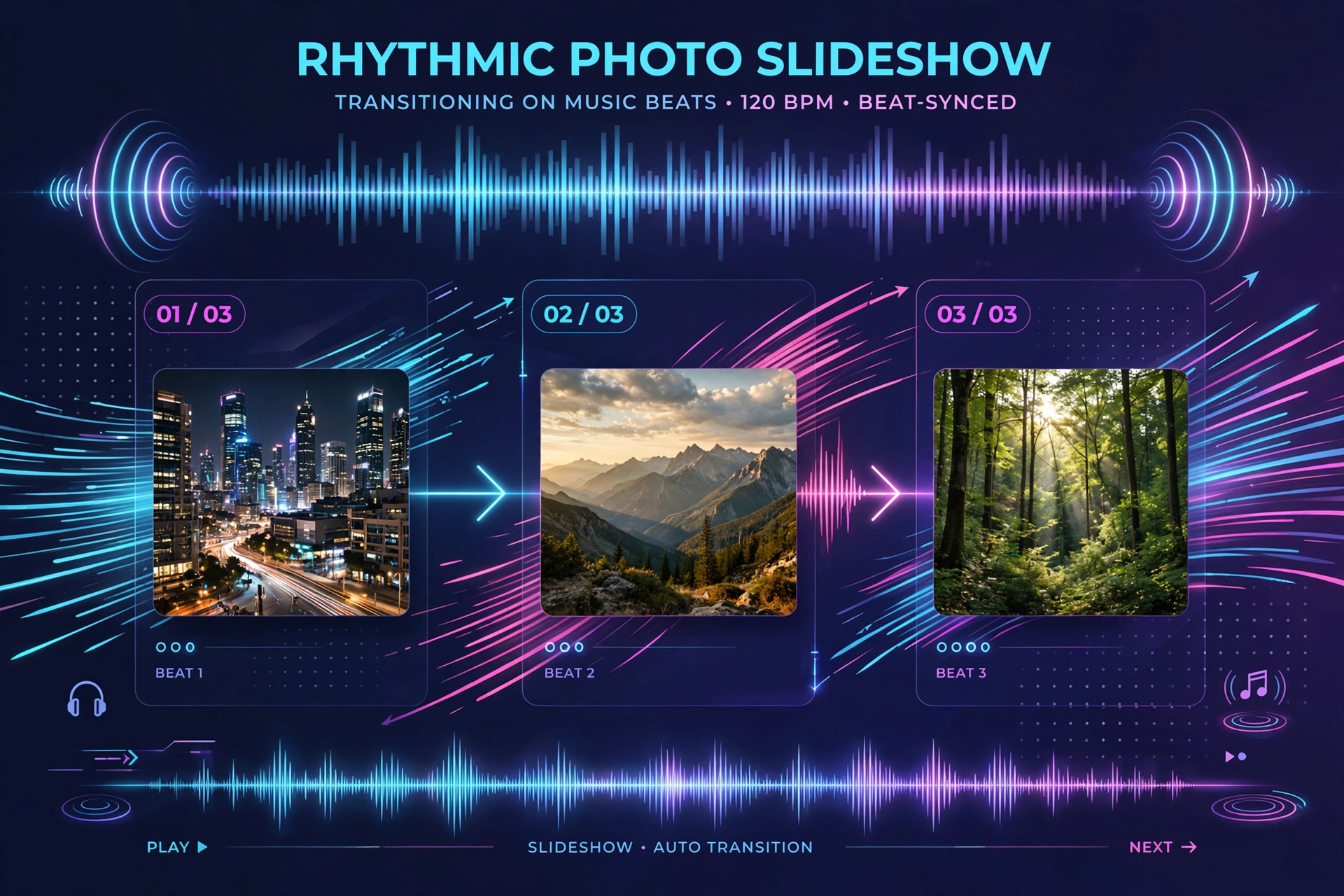 Beat 3 Anh template photo transitions on music beats