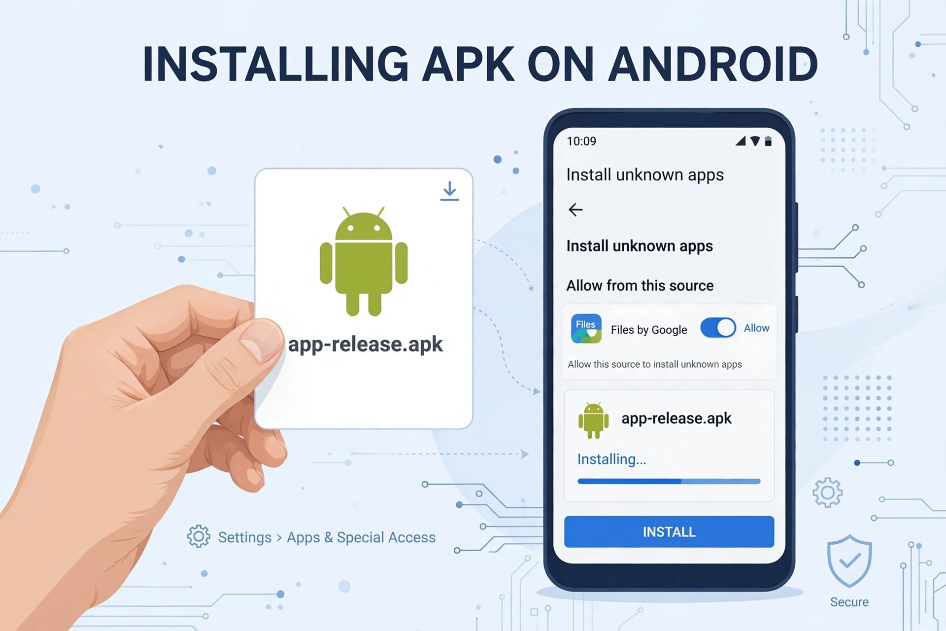 Installing an older CapCut APK version on Android