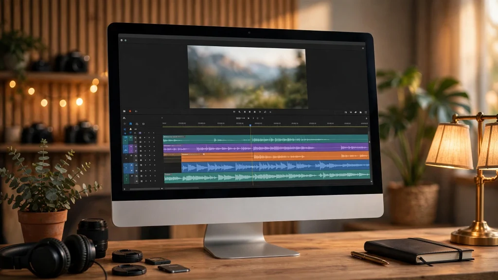 Final Cut Pro editing timeline on Mac
