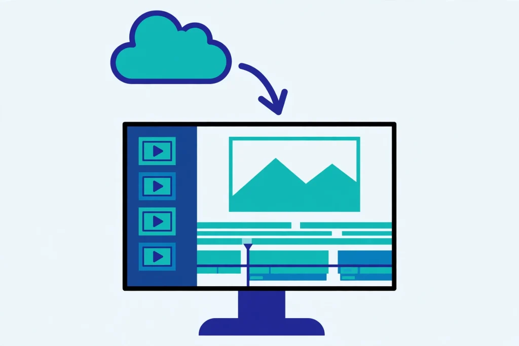 CapCut Space cloud projects open on a desktop